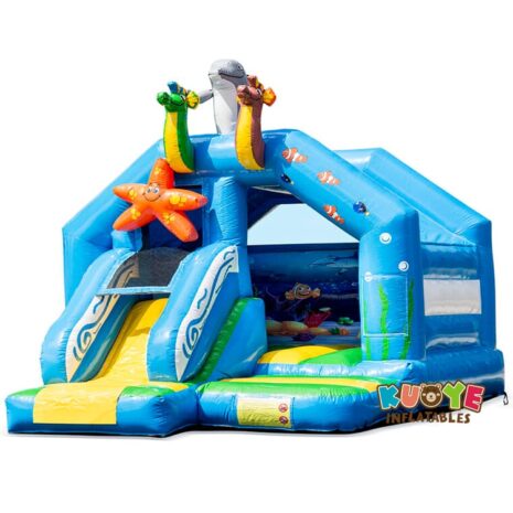 48 16x13x13ft Slide Combo Seaworld Bouncy Castle