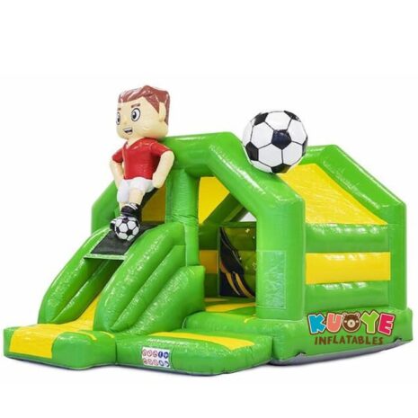 49 16x13x12ft Slide Combo Football Bouncy Castle