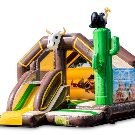 53 16x13x13ft Slide Combo Western Bouncy Castle