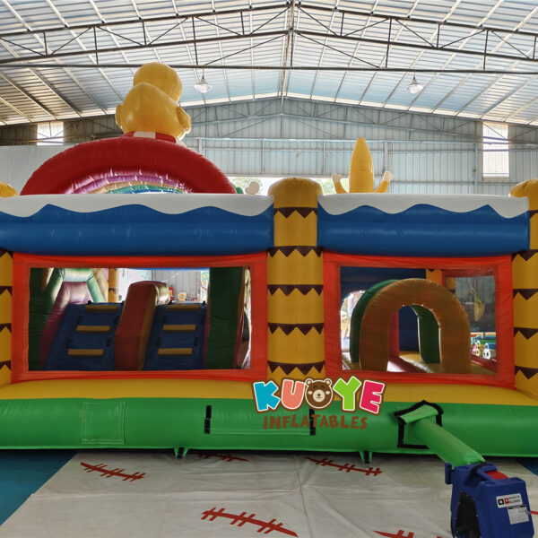 CB408 Multiplay Doubleslide Summer Party Bouncy Castle04 CB408 Multiplay Doubleslide Summer Party Bouncy Castle