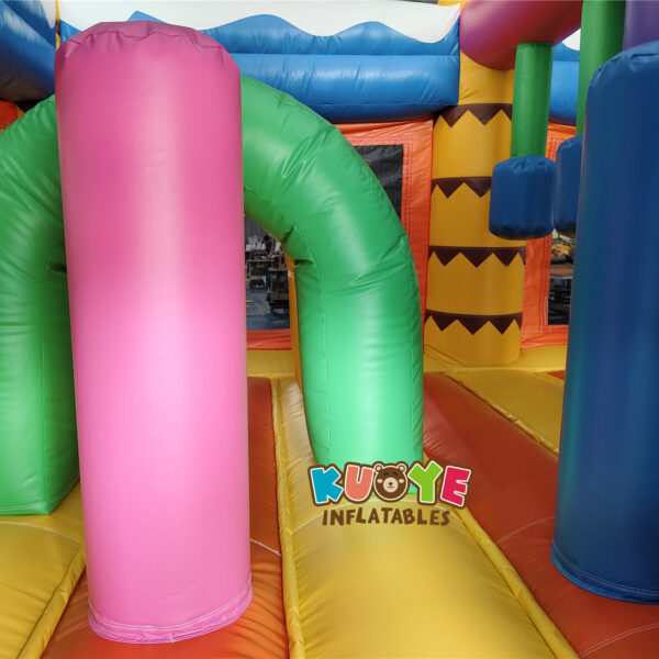 CB408 Multiplay Doubleslide Summer Party Bouncy Castle06 CB408 Multiplay Doubleslide Summer Party Bouncy Castle
