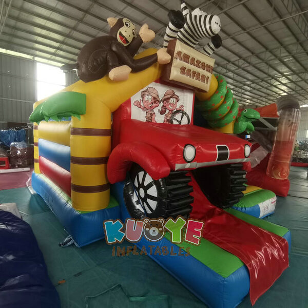 CB413 Slide Combo Amazon Safari Bouncy Castle (8) CB413 Slide Combo Amazon Safari Bouncy Castle (8)