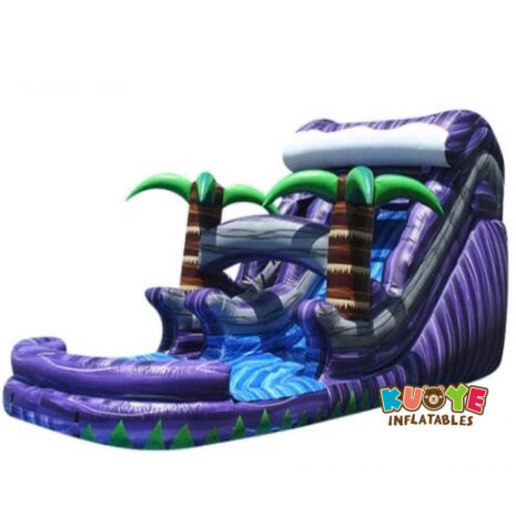 9 27 x 11 x 14ft Purple Splash Slide