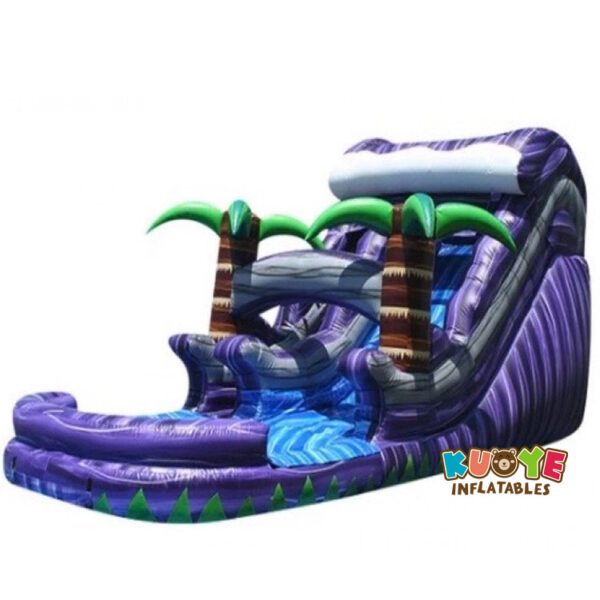 9 27 x 11 x 14ft Purple Splash Slide