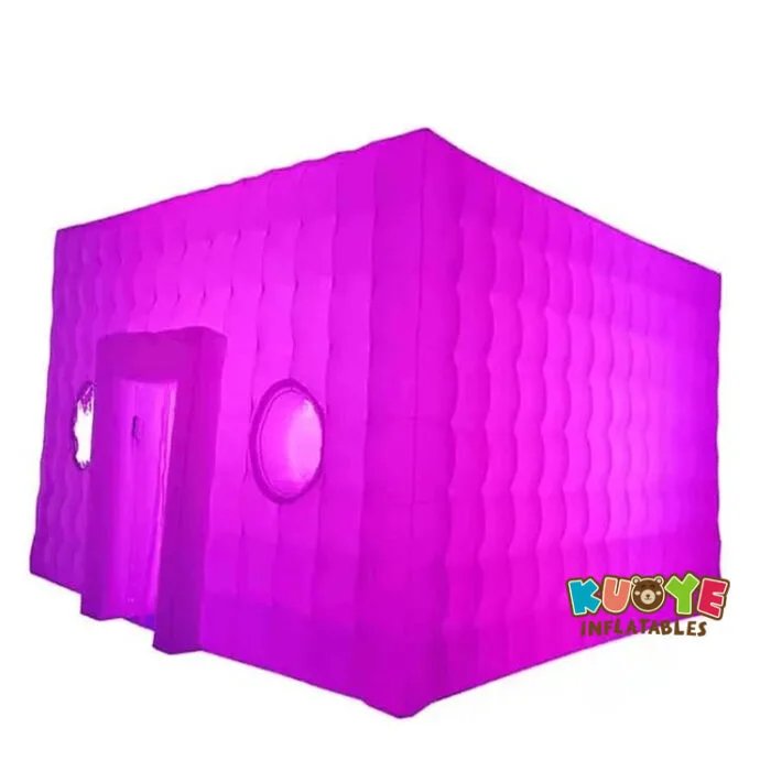 TT083 Large Led Inflatable Air Cube Tent Inflatable Tent House with Blower Inflatable Nightclub Cube Tent Inflatable Lighting Tent for Event Exhibition Wedding Businessprivate Use