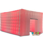 TT082 SAYOK LED Inflatable White Cube Tent, Large Inflatable Marquee Tent House for Event Exhibition Wedding Business