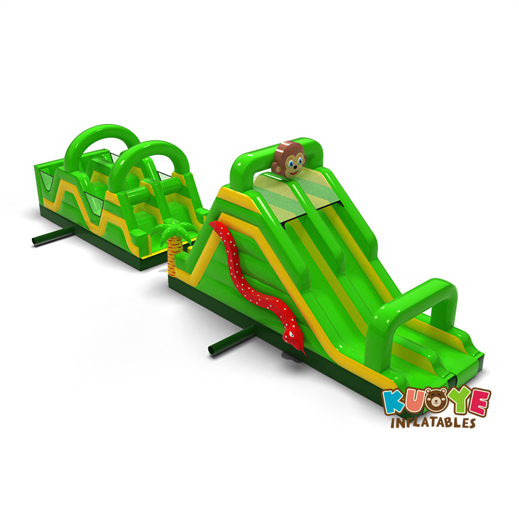 15 x 3 x 4.9m Inflatable obstacle course Jungle 15m3
