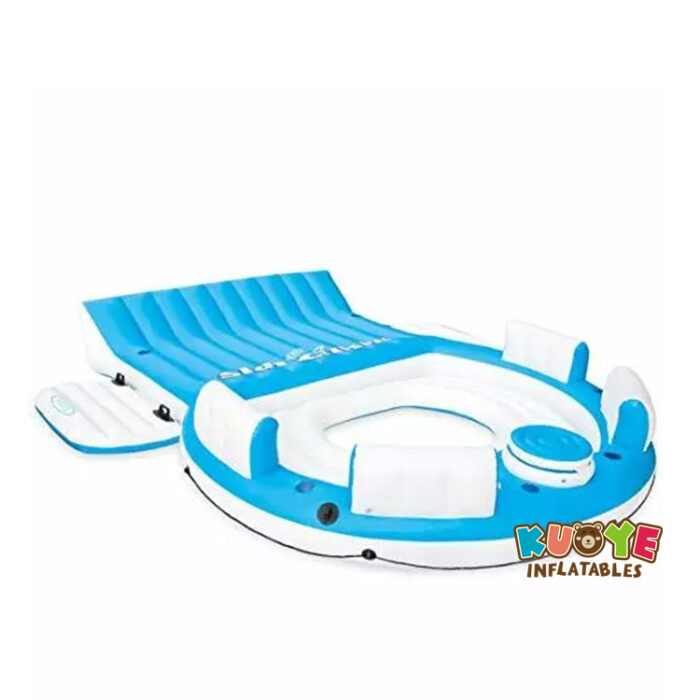 WG48 Huge Inflatable Floating Island 6 Person Oasis Lounge Pool Lake Party Water Raft Water Games for sale
