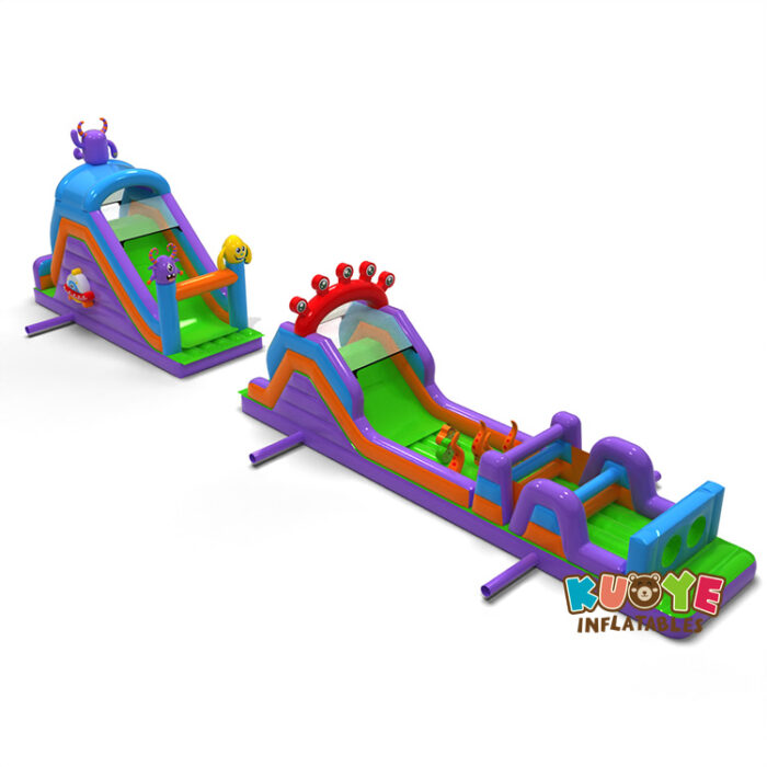 OB137 Inflatable obstacle course Monsters – 20m Obstacle Courses for sale