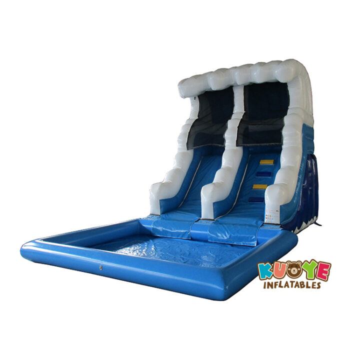 WS353 Mini Slide with Pool Wave Water Slides for sale