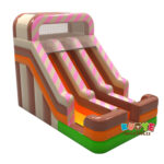 SL144 Double inflatable slide with candy theme mini