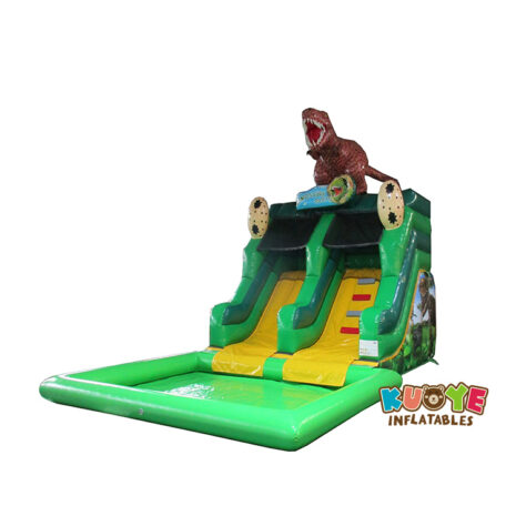 6 x 4 x 5m Mini Slide with Pool Dino