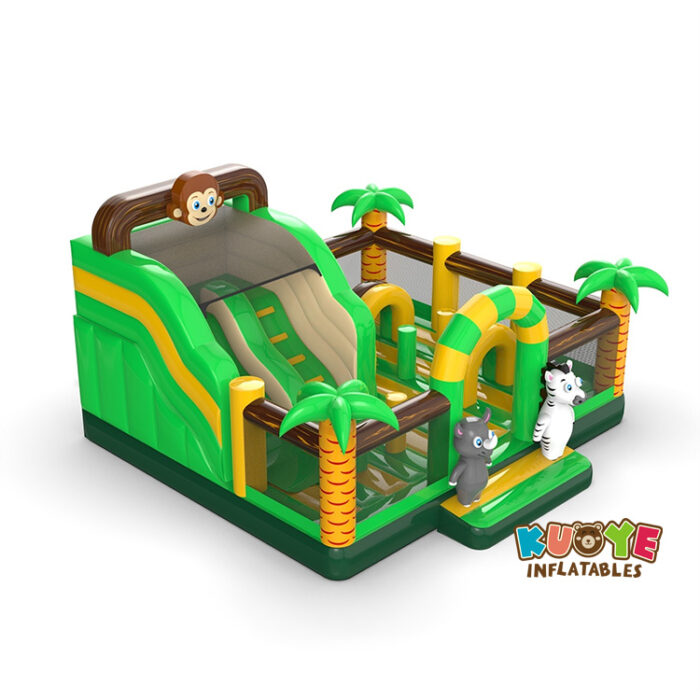 CB451 Jungle Theme Inflatable Playground Combo Units for sale