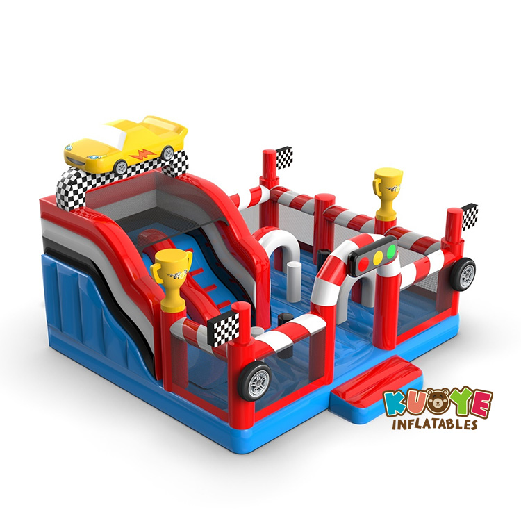 6 x 6 x 4.2m inflatable playground in a car theme2