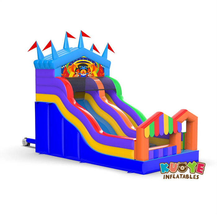 SL135 Inflatable slide with an amusement park theme Inflatable Slides for sale