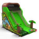 SL139 Inflatable slide with jungle print