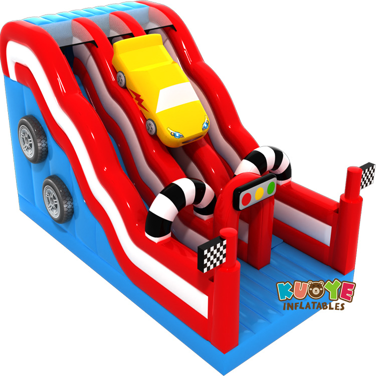 8 x 4 x 4.8m Double open slide with car motif2