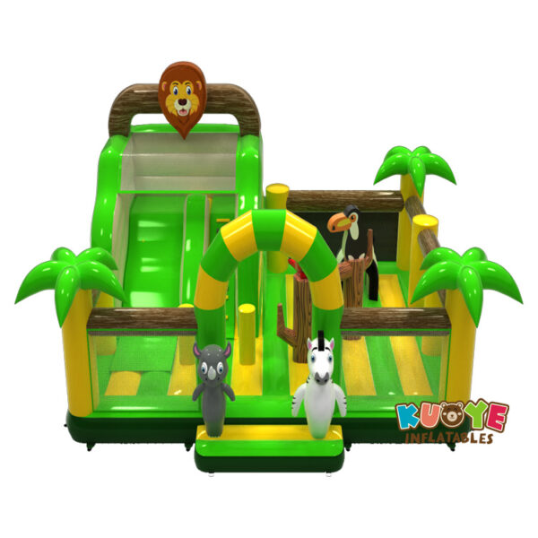 8 x 6 x 4.5m Jungle Theme Inflatable Playground1
