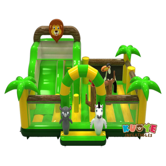 CB462 Jungle Theme Inflatable Playground Combo Units for sale