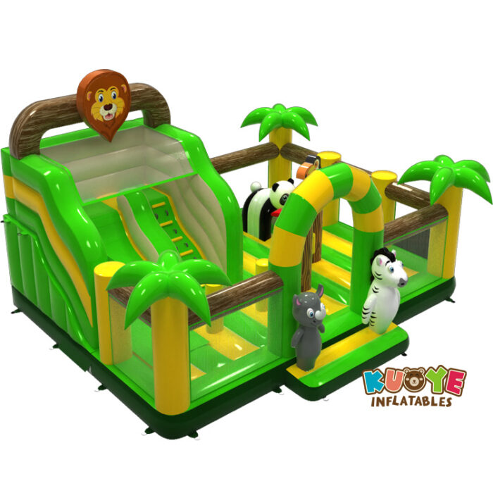 CB457 Jungle Theme Inflatable Playground Combo Units for sale