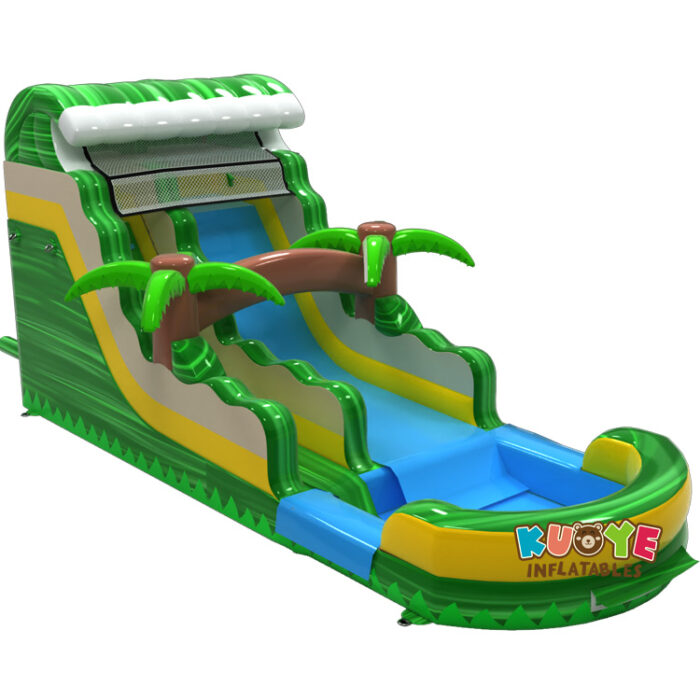 WS343 Inflatable water slide in a jungle theme Water Slides for sale