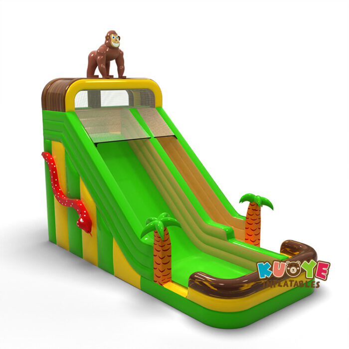 SL156 Enlarged inflatable slide in jungle theme Inflatable Slides for sale