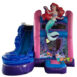 CB514 Little Mermaid Dream Double Lane WetDry Slide with Bounce House (10)