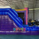 CB514 Little Mermaid Dream Double Lane WetDry Slide with Bounce House (12)