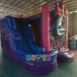 CB514 Little Mermaid Dream Double Lane WetDry Slide with Bounce House (15)