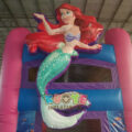 CB514 Little Mermaid Dream Double Lane WetDry Slide with Bounce House (24)