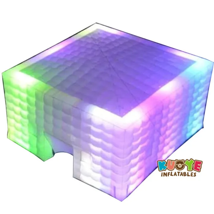 TT081 Portable Inflatable Party Tent with Colorful Led Lights and Accessories for Events