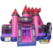 Pink And Purple Princess Bouncy Castle Slide Combo With Twister Game