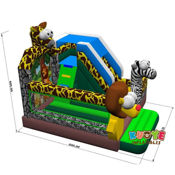 5 m x 4 m x 4 m Combo de castillo de rebote de animales de 5X4X4m 5 5 m x 4 m x 4 m Combo de castillo de rebote de animales de 5X4X4m 5