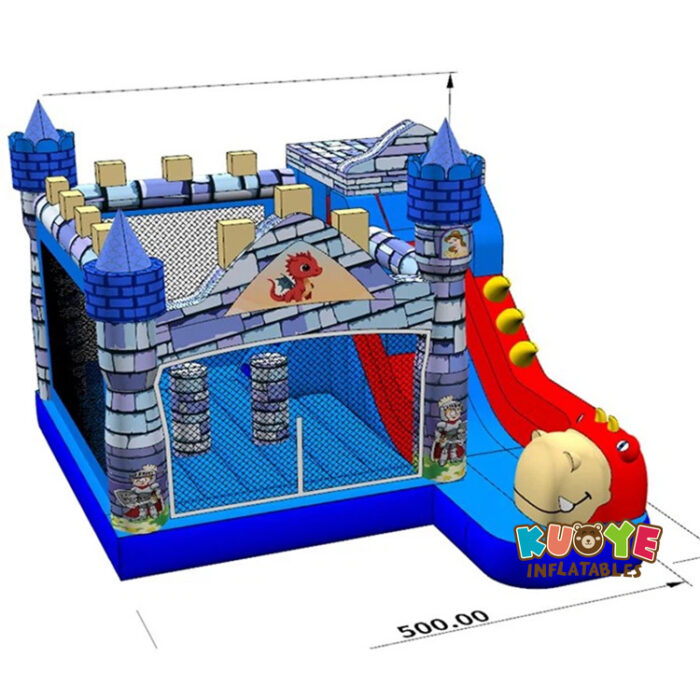 CB516 Dino Custom Combo Bounce House Combo Units for sale 2
