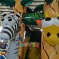 Zoo Animal Bouncy Castle Slide Combo