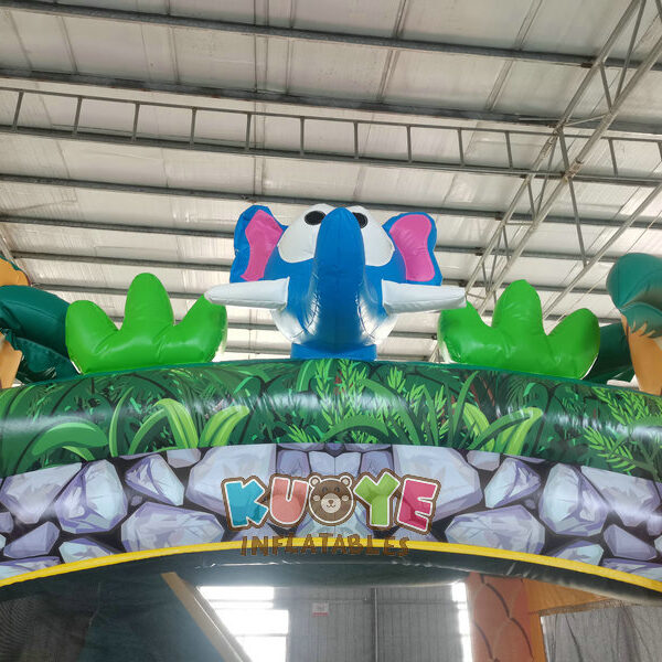 CB 526 (13) Zoo Animal Bouncy Castle Slide Combo