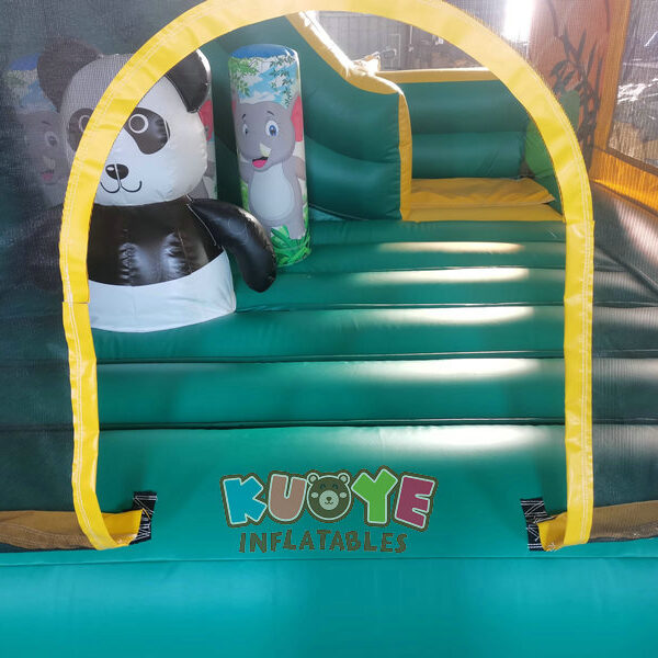 CB 526 (16) Zoo Animal Bouncy Castle Slide Combo