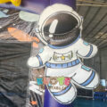 3D Galaxy Bounce House Space Bouncy Castle