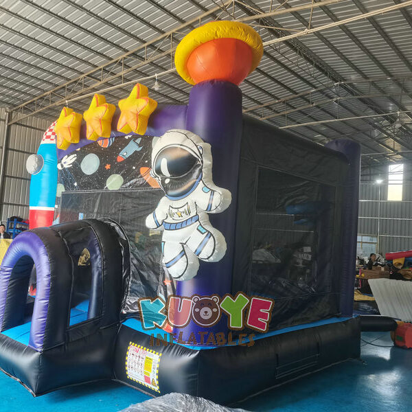 CB303 (3) 3D Galaxy Bounce House Space Bouncy Castle