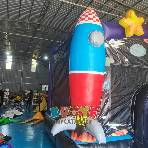 CB303 (6) 3D Galaxy Bounce House Space Bouncy Castle