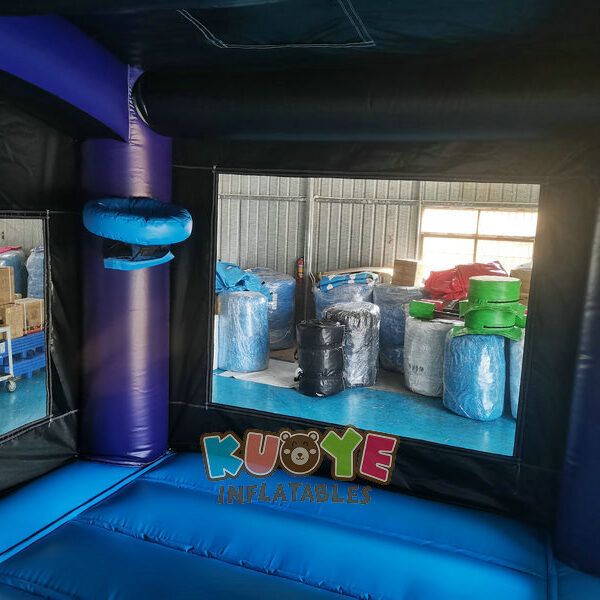 CB303 (9) 3D Galaxy Bounce House Space Bouncy Castle