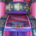 Pink And Purple Princess Bouncy Castle Slide Combo With Twister Game