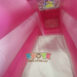 Pink And Purple Princess Bouncy Castle Slide Combo With Twister Game