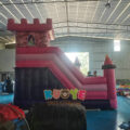 Pink And Purple Princess Bouncy Castle Slide Combo With Twister Game