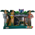Zoo Animal Bouncy Castle Slide Combo