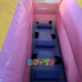 Pink Rainbow Bouncy Castle Slide Combo