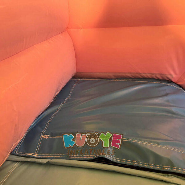 CB541 (5) Pink Rainbow Bouncy Castle Slide Combo