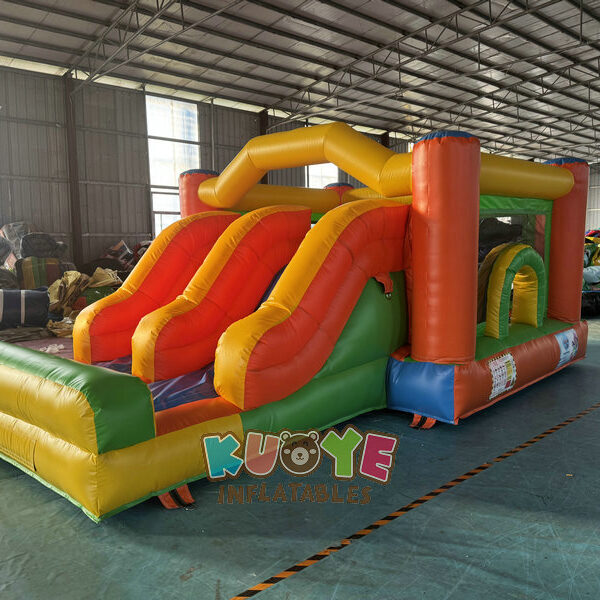 CB545 (11) Double Lane Bounce House Slide Combo