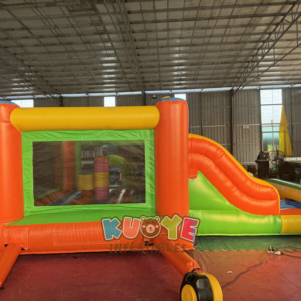CB545 (8) Double Lane Bounce House Slide Combo