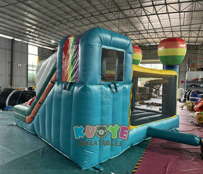 CB546 Wet/dry Rainbow Bounce House Slide Combo Combo Units for sale 2